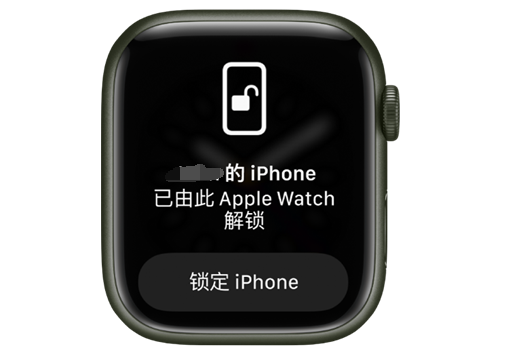 洛隆苹果手机维修分享用 AppleWatch 解锁配备面容 ID 的 iPhone方法 