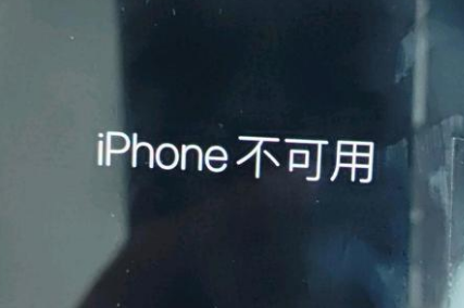 洛隆苹果服务网点分享锁屏界面显示“iPhone 不可用”如何解决 